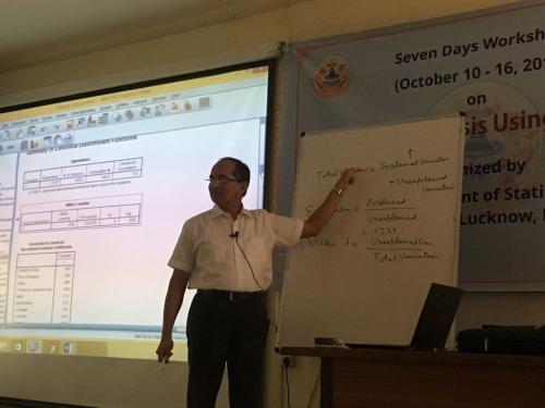 7 days workshop at Lucknow University